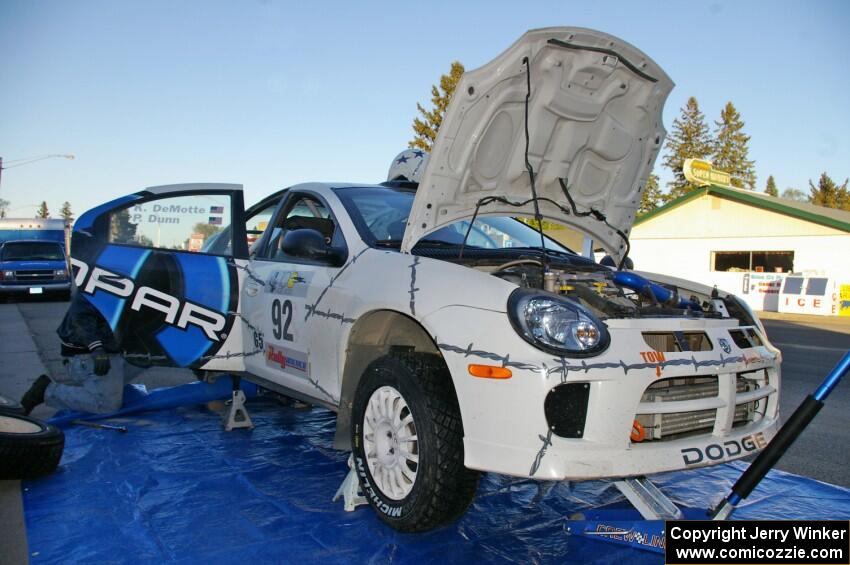 Paul Dunn / Kim DeMotte Dodge SRT-4 gets serviced in downtown Akeley (2).