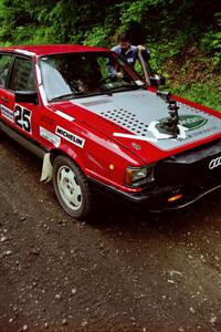 Jon Kemp / Gail McGuire Audi 4000 Quattro at the practice stage.