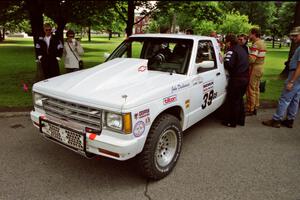 John Daubenmier / Stan Rosen Chevy S-10 at the green before the rally.