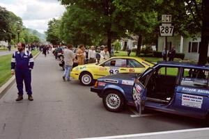 Paul Schwerin at the green next to the Dodge Omni GLH-Turbo he and Mark Utecht shared.