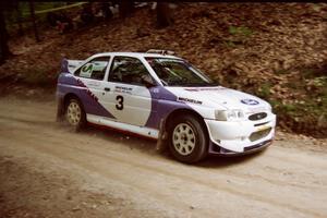 Carl Merrill / Lance Smith Ford Escort Cosworth RS on SS2, Asaph Run.