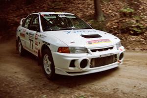 David Summerbell / Mike Fennell Mitubishi Lancer Evo IV on SS2, Asaph Run.