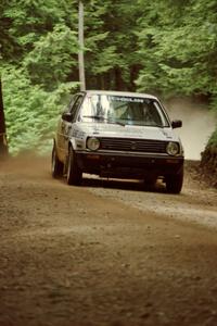 Jon Nichols / Mike Koch VW GTI on SS2, Asaph Run.