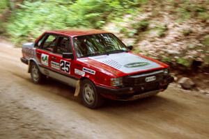 Jon Kemp / Gail McGuire Audi 4000 Quattro on SS2, Asaph Run.