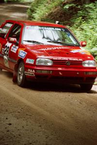 Chris Havas / Eric Tremblay VW Golf on SS2, Asaph Run.