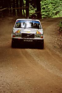 Bill Malik / Christian Edstrom Volvo 240 on SS2, Asaph Run.