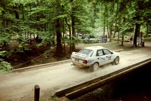 Dean Panton / David Watkins Hyundai Elantra on SS2, Asaph Run.