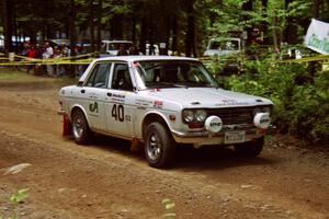 Walt Kammer / Jackie Adams Datsun 510 on SS2, Asaph Run.