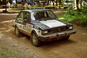 Eric Schroeder / Jennie Mynhier VW Jetta GLI on SS2, Asaph Run.