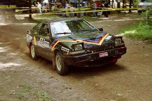 Scott Kreisler / Keith Kreisler Nissan 200SX on SS2, Asaph Run.