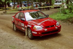 Bryan Hourt / Brian Shanfeld Honda Civic on SS2, Asaph Run.