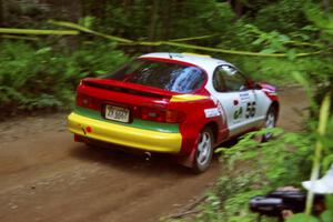 Miroslaw Babinski / Piotr Modrzejewski Toyota Celica All-Trac on SS2, Asaph Run.