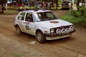 Doug Davenport / Al Kintigh VW GTI on SS2, Asaph Run.