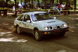 Colin McCleery / Jeff Secor Merkur XR4Ti on SS2, Asaph Run.