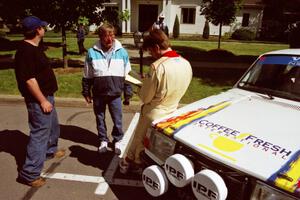 Bill Malik / Christian Edstrom Volvo 240 at the green during the midday break