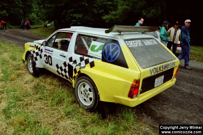 Sakis Hadjiminas / Brian Maxwell VW Fox Kit Car at the practice stage.