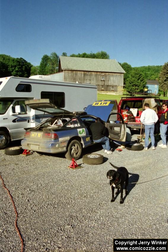 Steve Gingras / Bill Westrick Eagle Talon at Kaltenbach's the morning before the event.