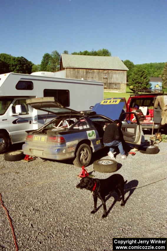 Steve Gingras / Bill Westrick Eagle Talon at Kaltenbach's the morning before the event.