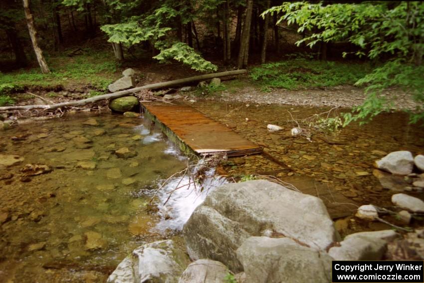 A walking path across the stream near SS2, Asaph Run.