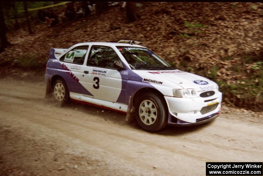 Carl Merrill / Lance Smith Ford Escort Cosworth RS on SS2, Asaph Run.