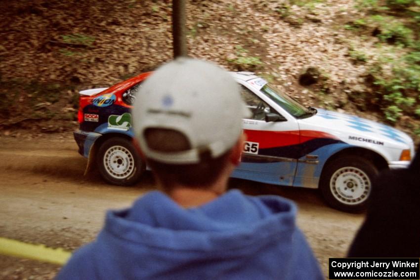 Rick Davis / Ben Greisler BMW 318i on SS2, Asaph Run.