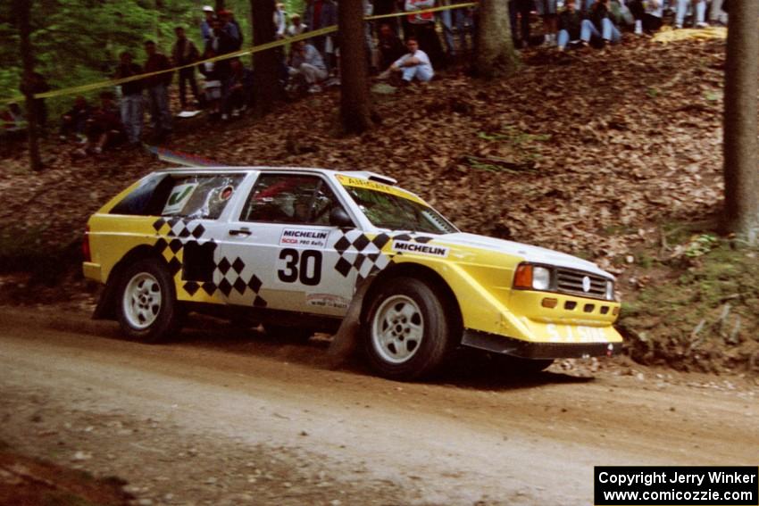 Sakis Hadjiminas / Brian Maxwell VW Fox Kit Car on SS2, Asaph Run.