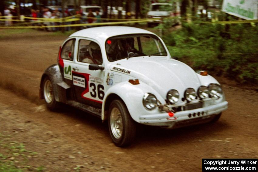 Mike Villemure / Reny Villemure VW Beetle on SS2, Asaph Run.