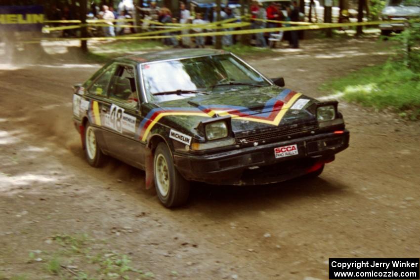 Scott Kreisler / Keith Kreisler Nissan 200SX on SS2, Asaph Run.