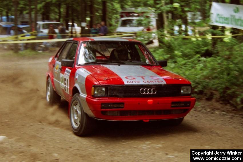 Sylvester Stepniewski / Adam Pelc Audi 4000 Quattro on SS2, Asaph Run.