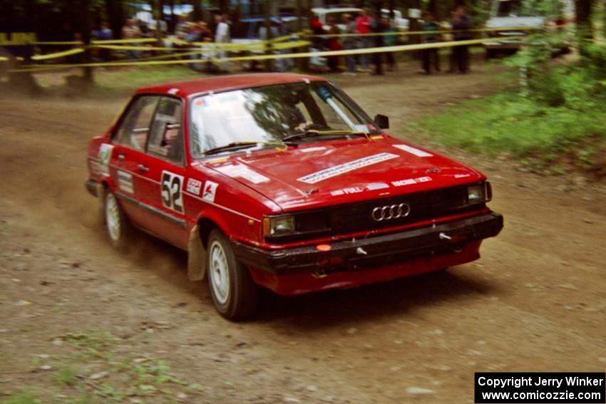 James Kuhn, Jr. / Jennifer Logel Audi 4000 Quattro on SS2, Asaph Run.