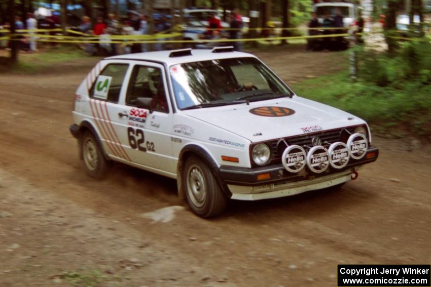 Doug Davenport / Al Kintigh VW GTI on SS2, Asaph Run.