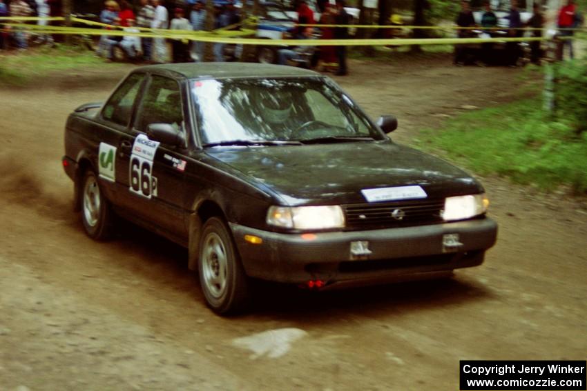 Roland McIvor / Brendan Bohan Nissan Sentra SE-R on SS2, Asaph Run.