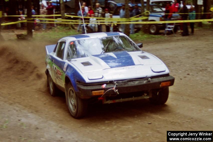 John Shirley / Phil Barnes Triumph TR-7 V8 on SS2, Asaph Run.