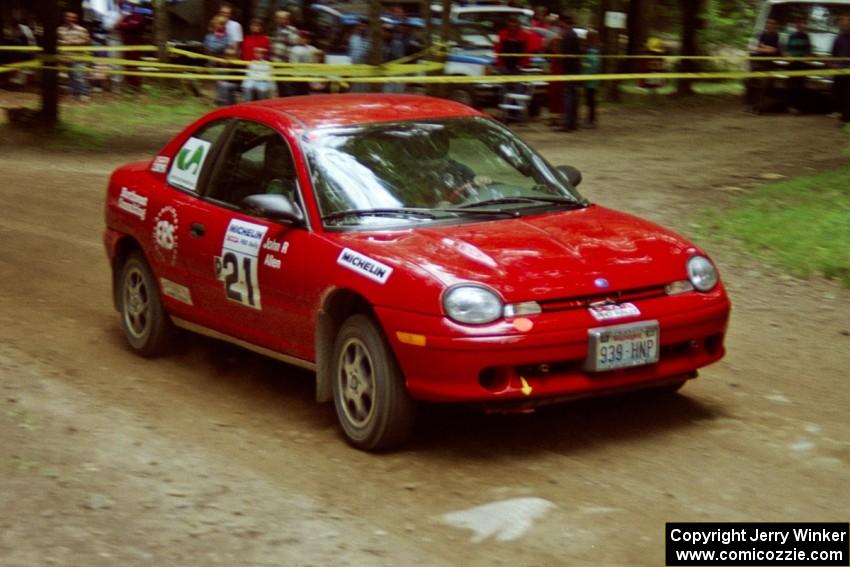 Trevor Donison / John Allen Dodge Neon ACR on SS2, Asaph Run.