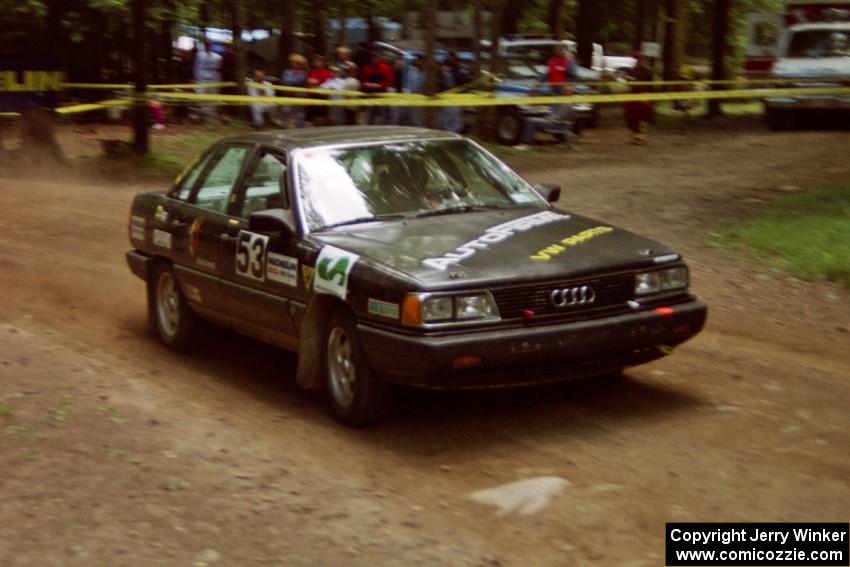 Bruce Haymann / Greg Haymann Audi 5000 Quattro on SS2, Asaph Run.