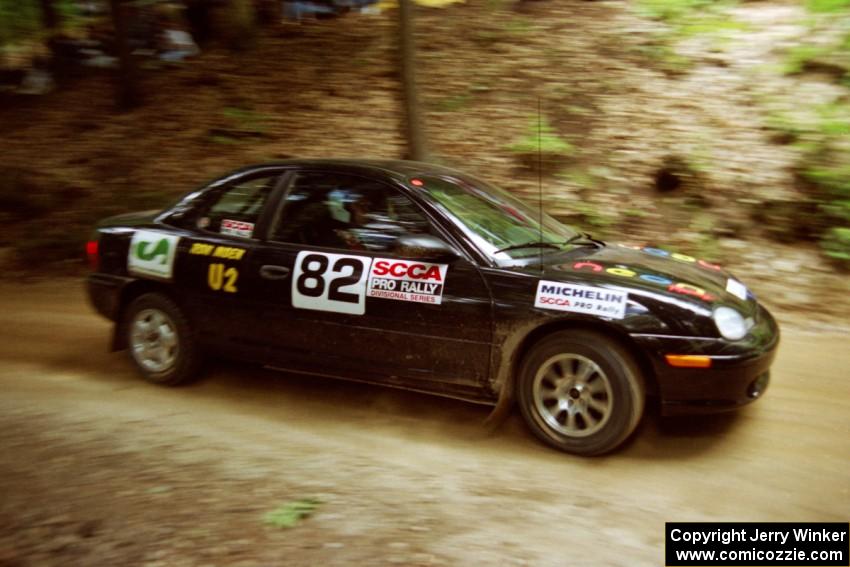 Evan Moen / Ron Moen Dodge Neon ACR on SS2, Asaph Run.