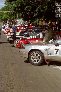 Bruce Newey / David Payne Toyota Celica Turbo at the green during the midday break