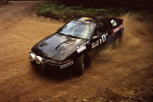 Cal Landau / Eric Marcus Mitsubishi Eclipse GSX at a 90-left on SS7, Wilson Run I.