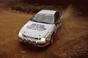 Bryan Pepp / Jerry Stang Eagle Talon at a 90-left on SS7, Wilson Run I.