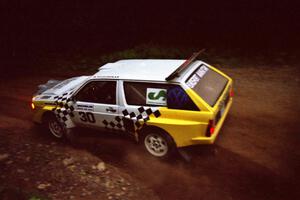 Sakis Hadjiminas / Brian Maxwell VW Fox Kit Car at a 90-left on SS7, Wilson Run I.