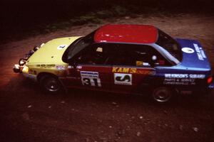 Dean Fry / Don Kennedy Subaru Legacy at a 90-left on SS7, Wilson Run I.