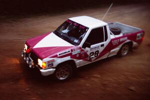 Greg Healey / John MacLeod Dodge Ram 50 at a 90-left on SS7, Wilson Run I.