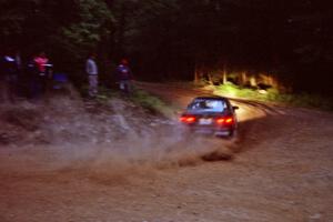 Jay Kowalik / Scott Embree Honda Civic VTEC at a 90-left on SS7, Wilson Run I.