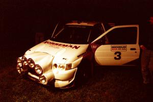Carl Merrill / Lance Smith Ford Escort Cosworth RS at Germania service