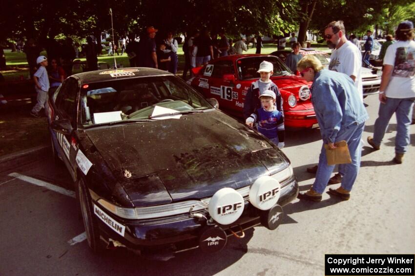 Cal Landau / Eric Marcus Mitsubishi Eclipse GSX at the green during the midday break