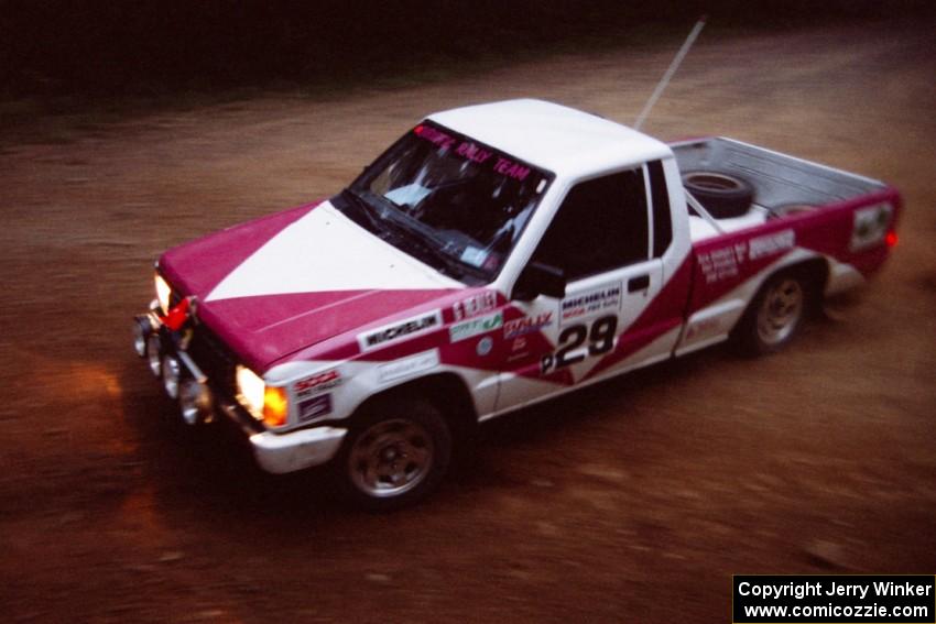 Greg Healey / John MacLeod Dodge Ram 50 at a 90-left on SS7, Wilson Run I.