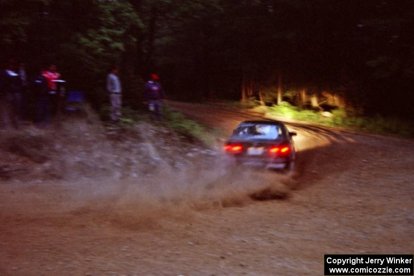 Jay Kowalik / Scott Embree Honda Civic VTEC at a 90-left on SS7, Wilson Run I.