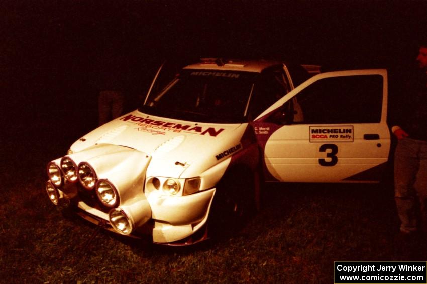 Carl Merrill / Lance Smith Ford Escort Cosworth RS at Germania service