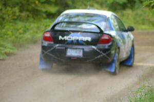 Bruce Davis / Jimmy Brandt Dodge SRT-4 near the flying finish of SS2.