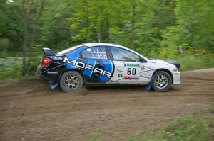 Bruce Davis / Jimmy Brandt Dodge SRT-4 comes into a sharp hairpin on SS3.